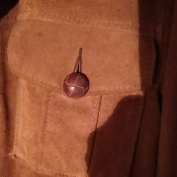 1960s VINTAGE Rawhide LEATHER Bush Jacket - Picture 3 of 5